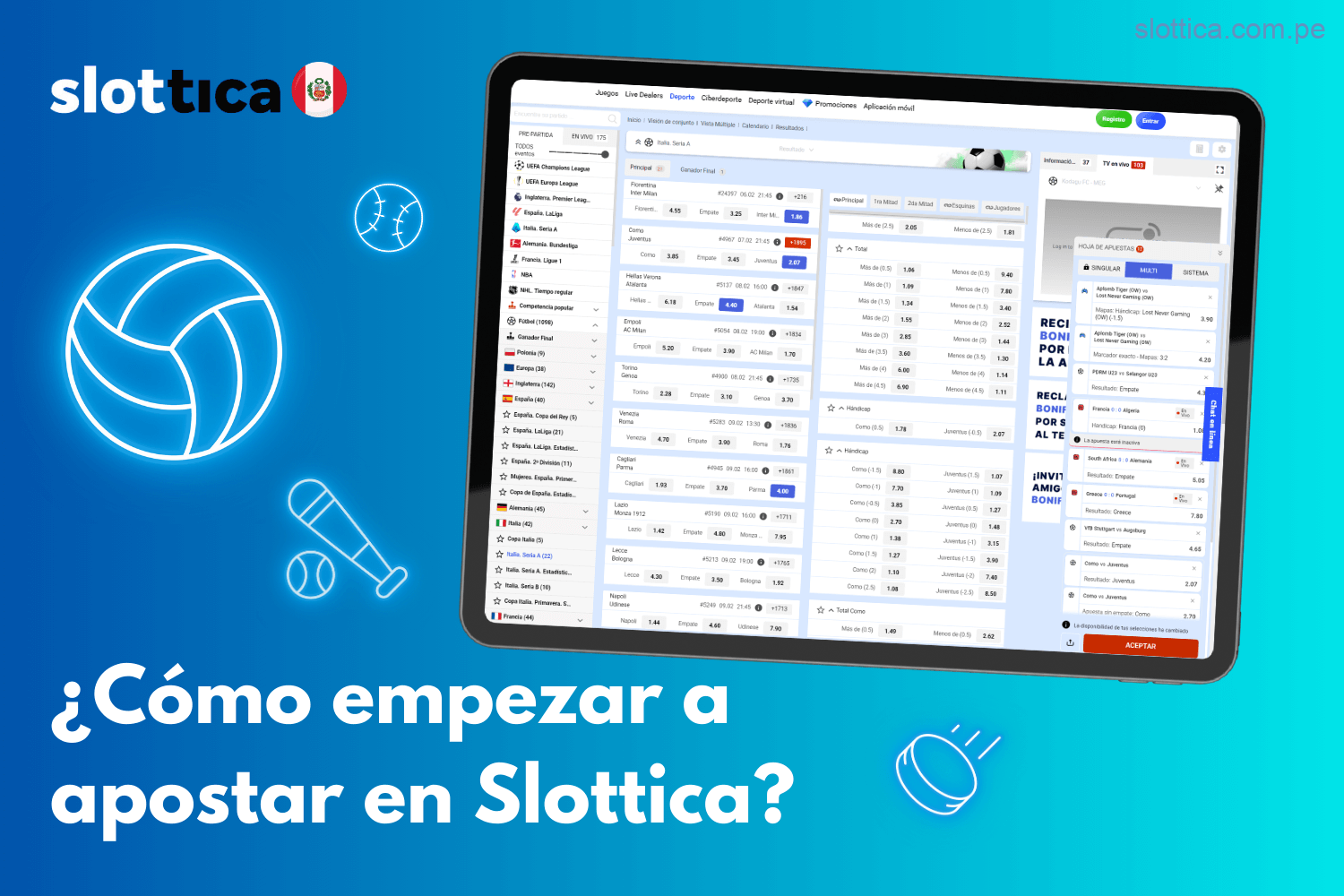 Guía rápida para comenzar a apostar en Slottica Casino desde Perú