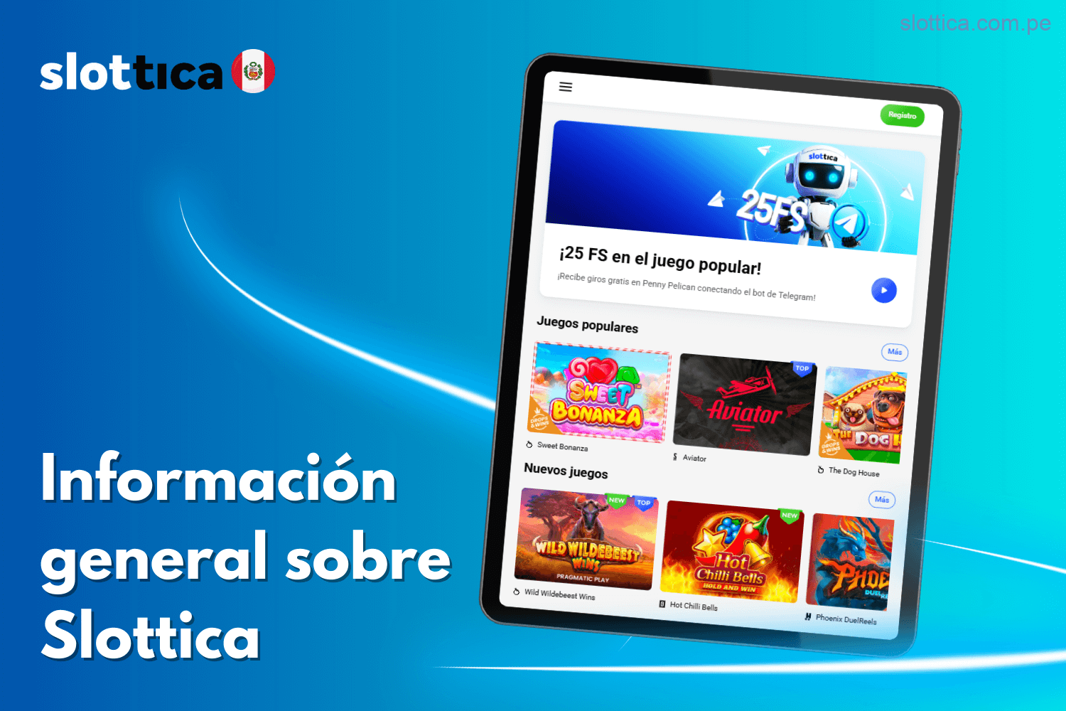Conoce más sobre Slottica Casino en Perú