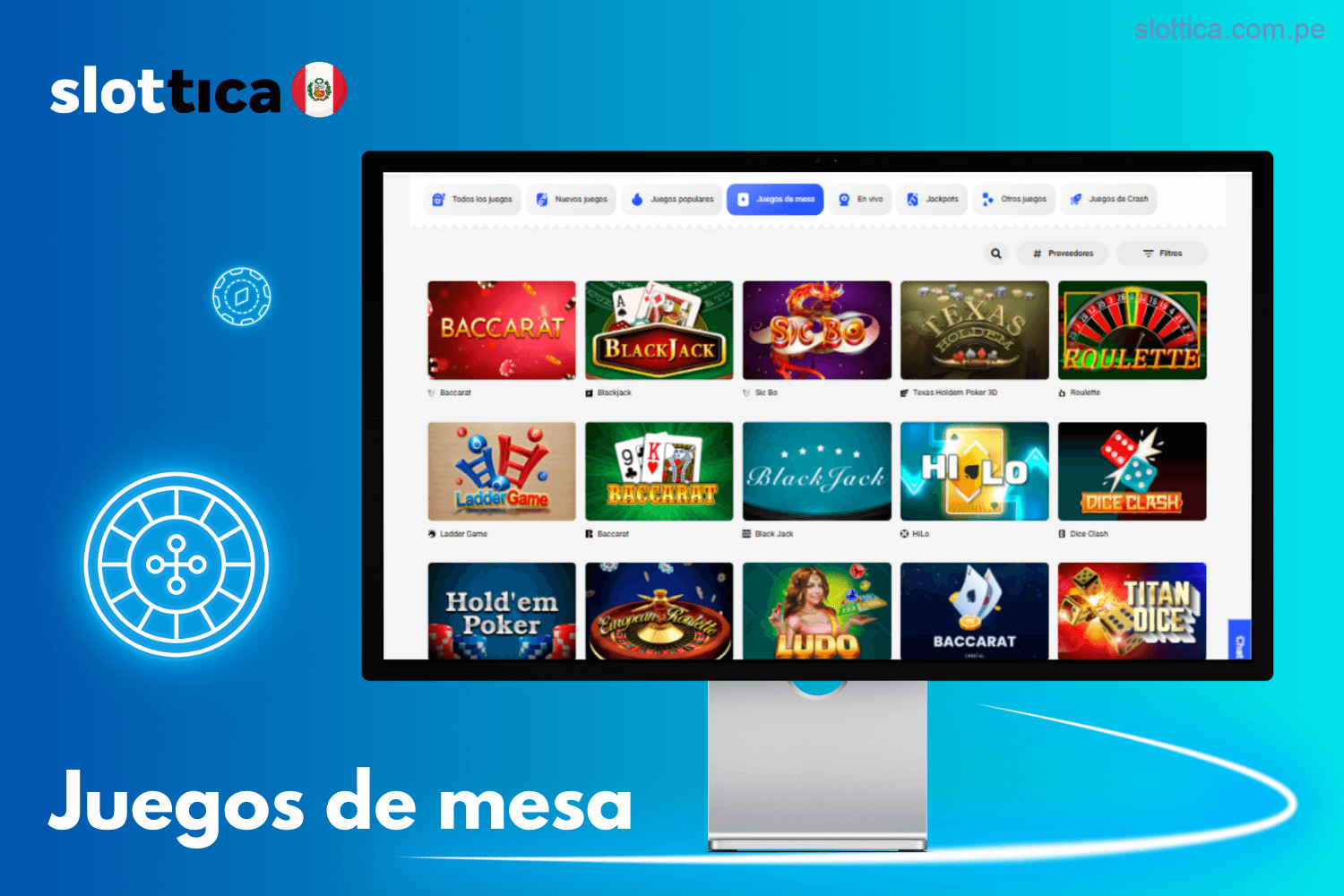 Juegos de mesa clásicos en el Casino Slottica Perú