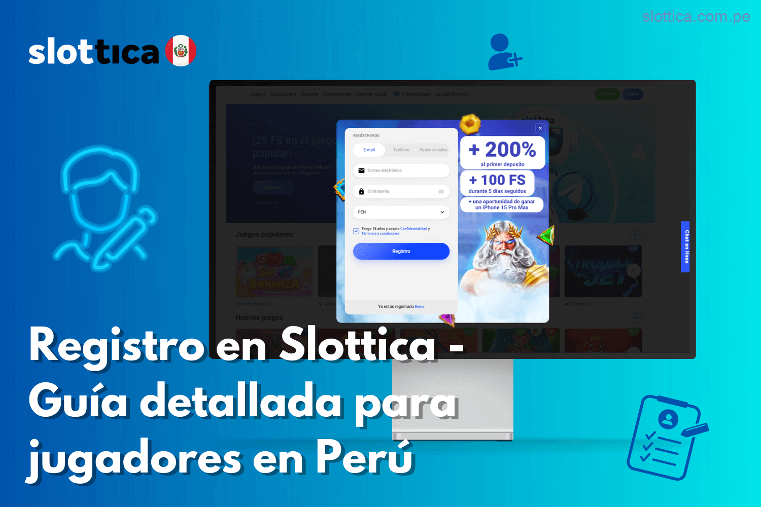 Cómo registrarse en Slottica: Guía completa para jugadores de Perú