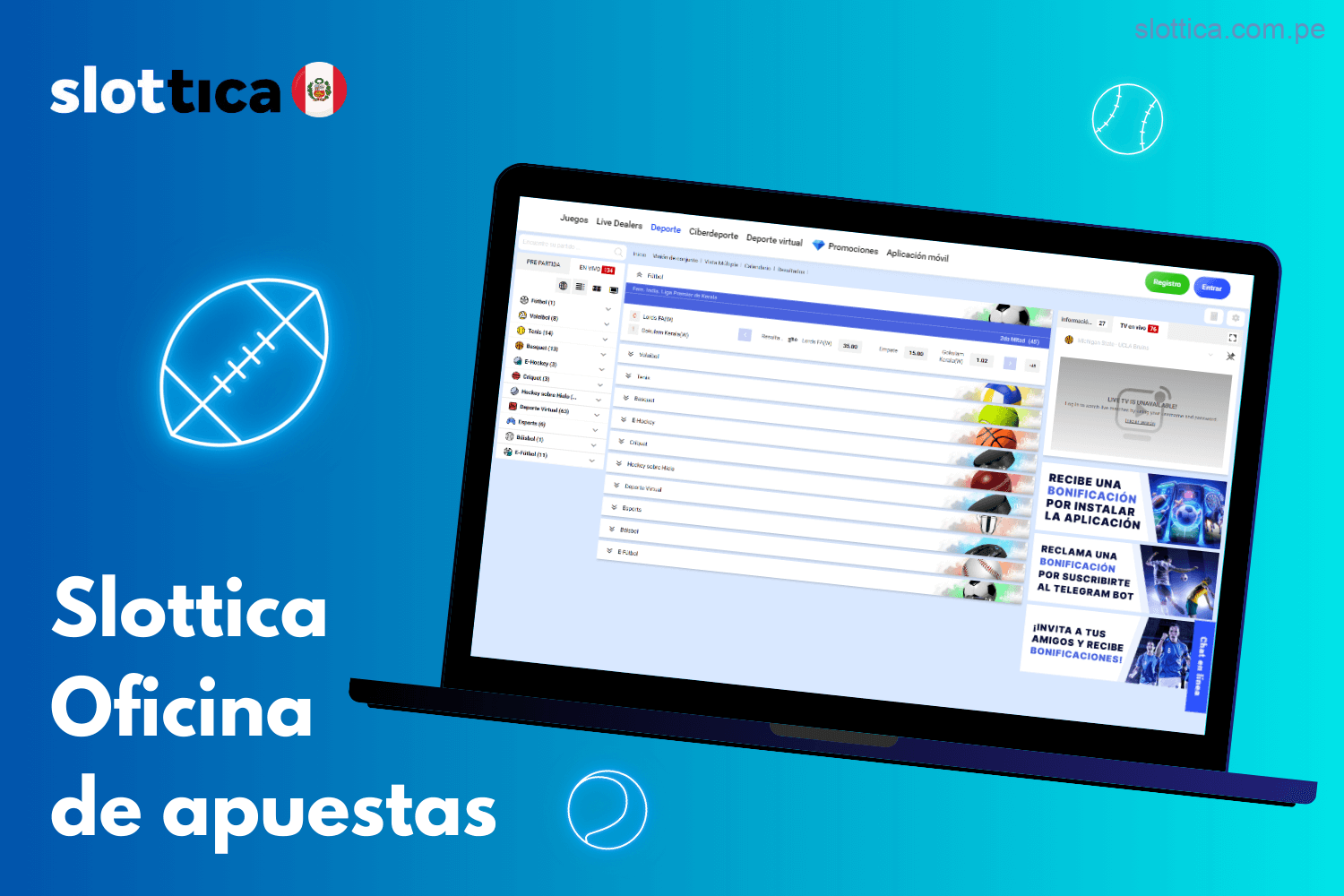 Slottica Perú: Tu oficina de apuestas deportivas online